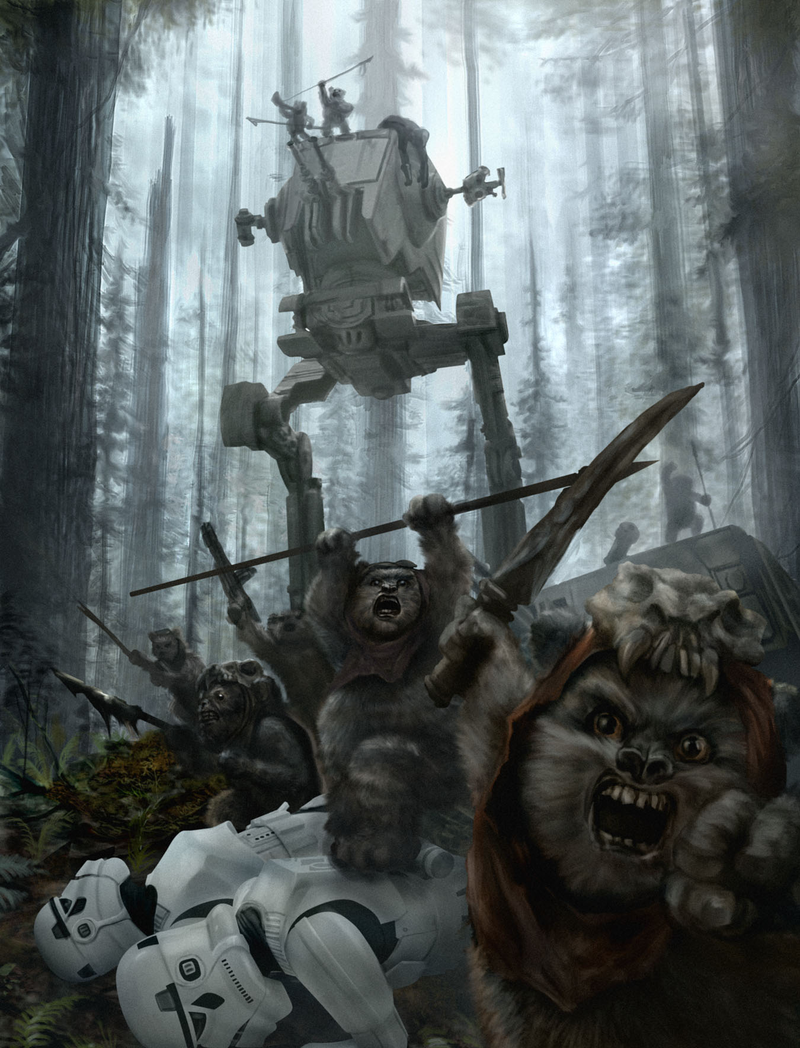 Illustration for article titled In Defense of Ewoks